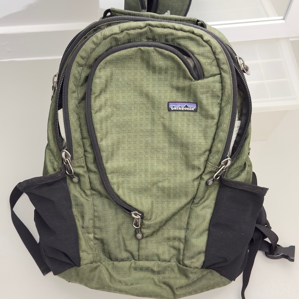 Patagonia Olive Grid Backpack